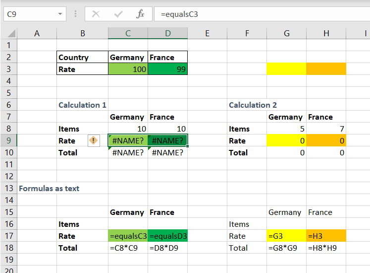 Copy formulas