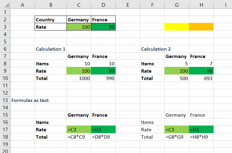 Copy formulas