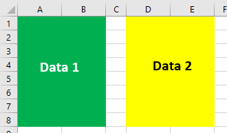 Data comparison layout