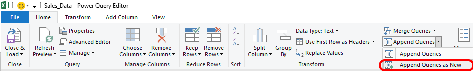 Data comparison layout