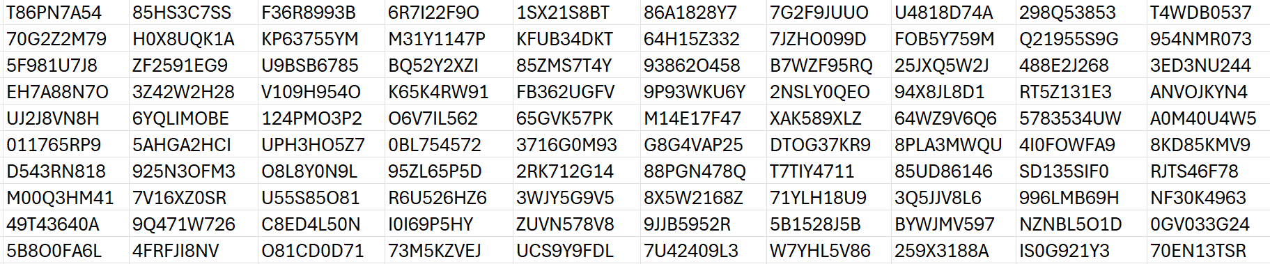 Generate random data