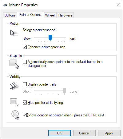 Highlight mouse pointer