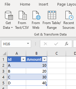 Manually add data to a table