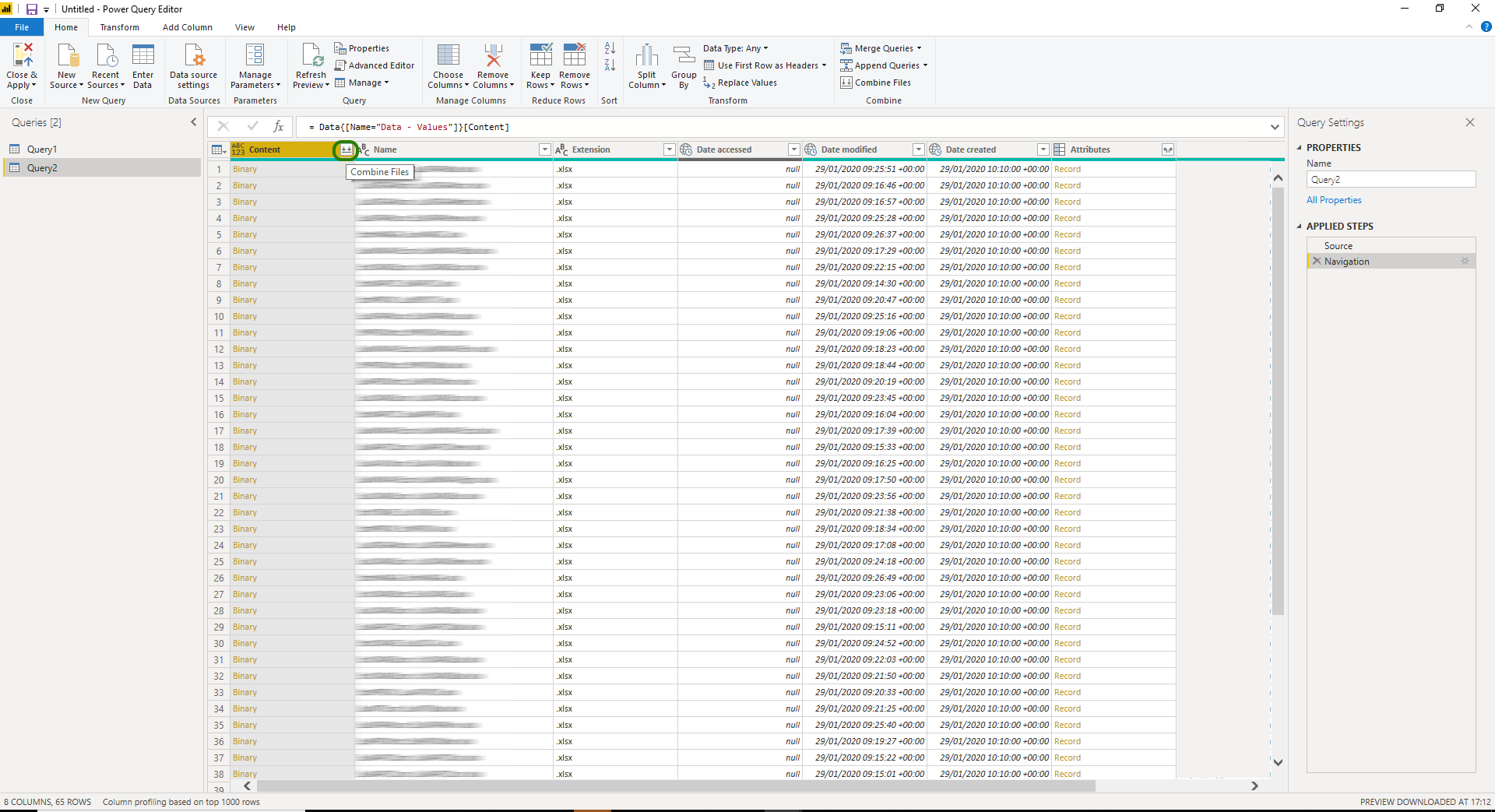 Setup PowerBI to refresh from a OneDrive folder