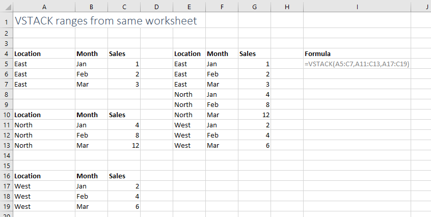 vstack examples