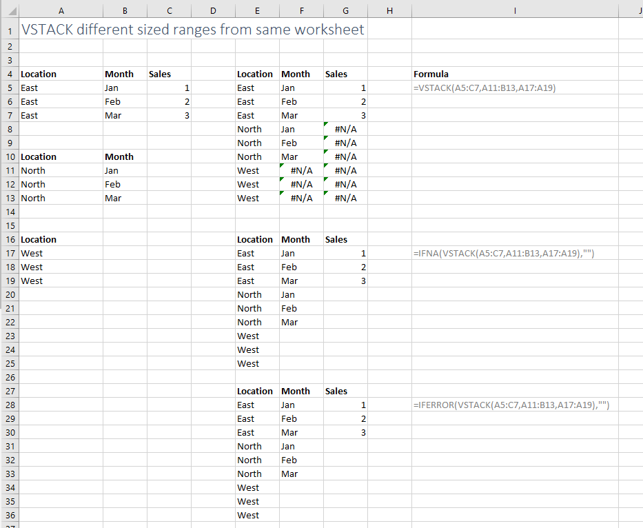 vstack examples