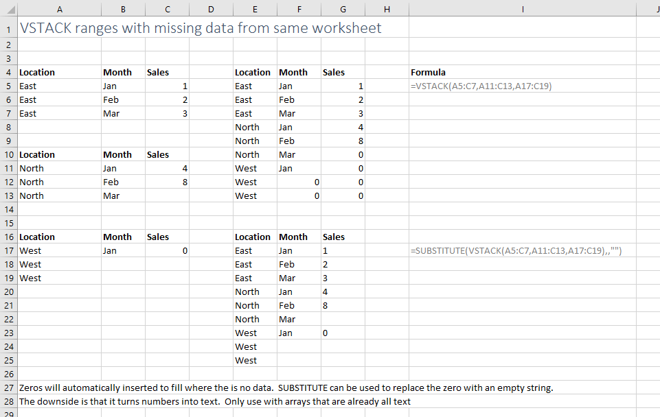 vstack examples