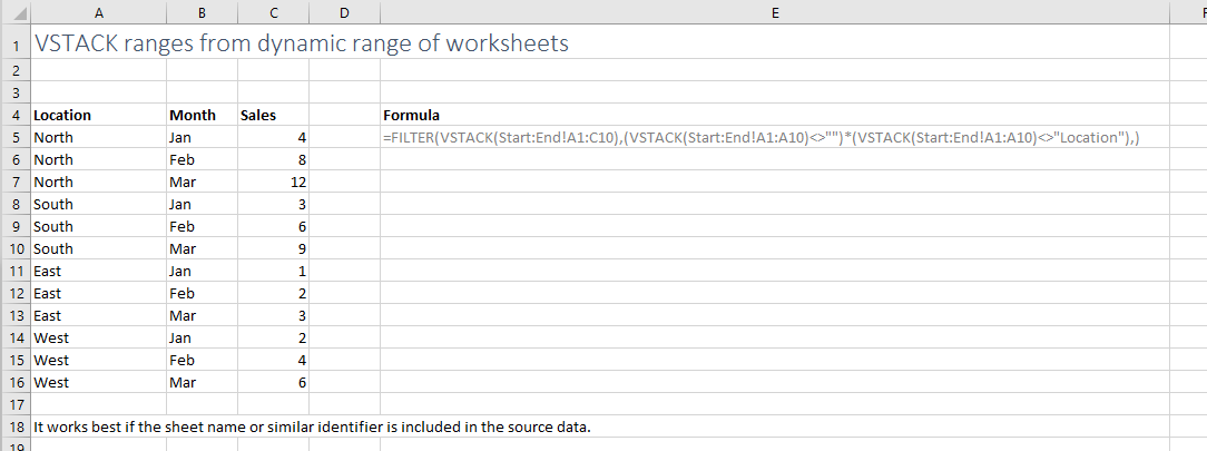 vstack examples