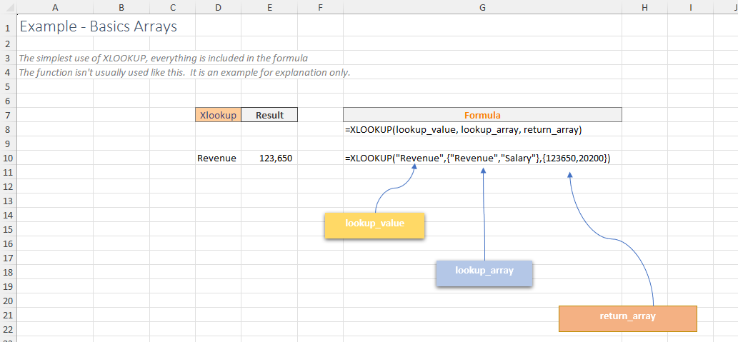 XLOOKUP example